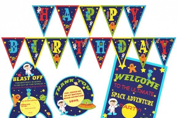 Uzay Temalı Ücretsiz Parti Seti Uzay Temalı Parti Malzemeleri Astronot parti setleri Uzay Temalı Parti Süsleri Uzay Temalı Davetiye | Ücretsiz Parti Setleri | Neşeli Süs Evim