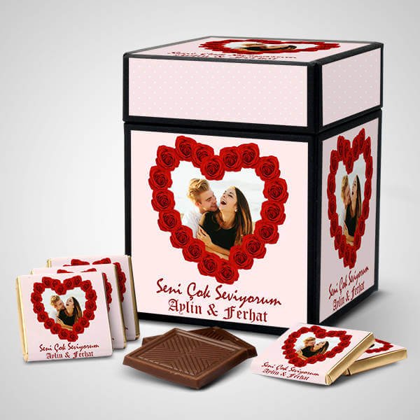 Sevgiliye Hediye Çikolatalar, Sevgiliye Hediyeler, Tasarım Çikolatalar, Hediyelik Çikolata, Çikolata Kutusu, Sevgililer Günü Sürprizi | Neşeli Süs Evim
