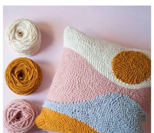 Punch İğnesiyle Yapabileceğin Tasarımlar,punch needle,punch iğnesinden kapı süsü,punch iğnesi ile neler yapılır? | Neşeli Süs Evim